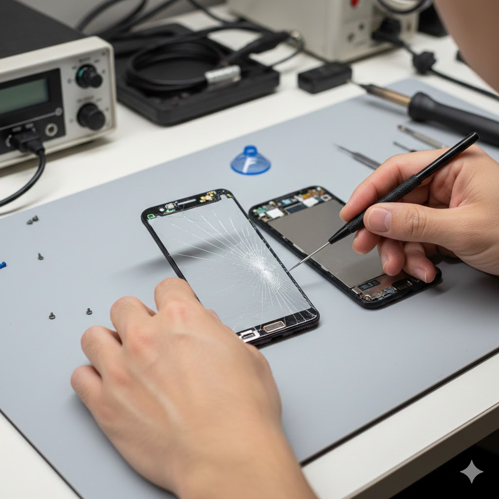 AQUOS sense6 画面割れ・液晶不良修理｜症状放置のリスクと修理店目線での注意点