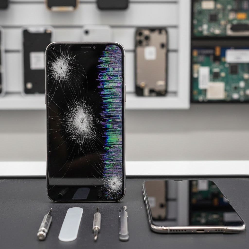 iPhone12の画面割れは放置厳禁｜表示不良・操作不能につながる前に画面交換修理を