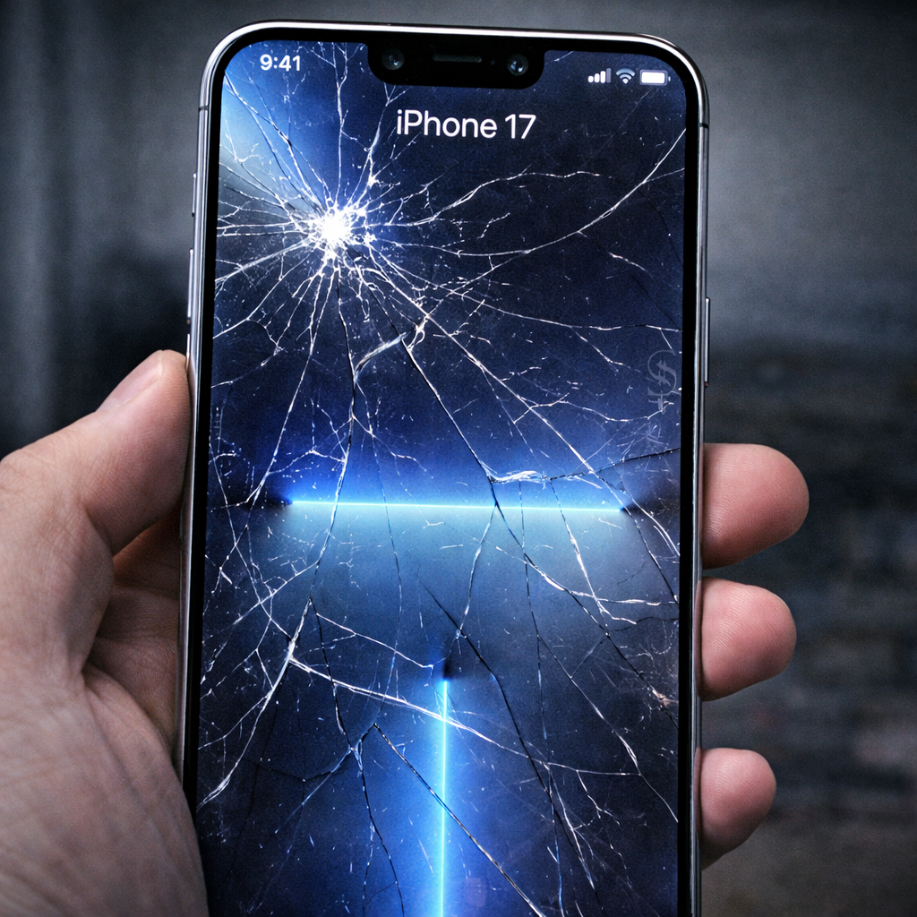 iPhone17 画面割れ症状について｜放置は危険、表示不良や操作不能に発展する可能性も