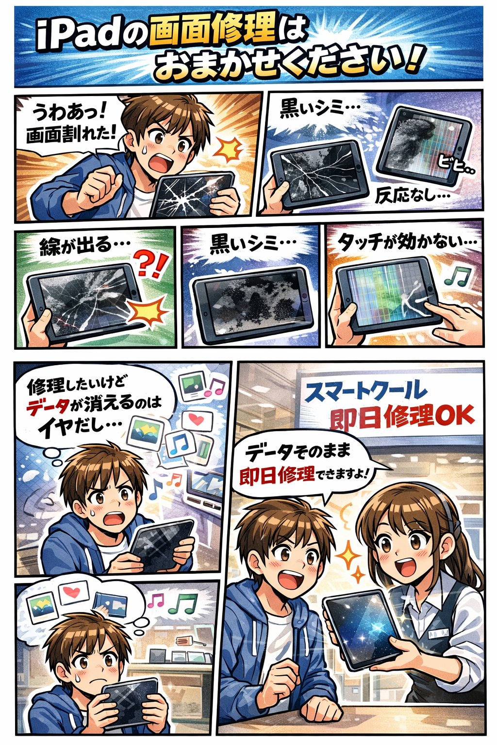 iPad Proのタッチ不良でゲームがまともに操作できない…その症状、放置は危険です