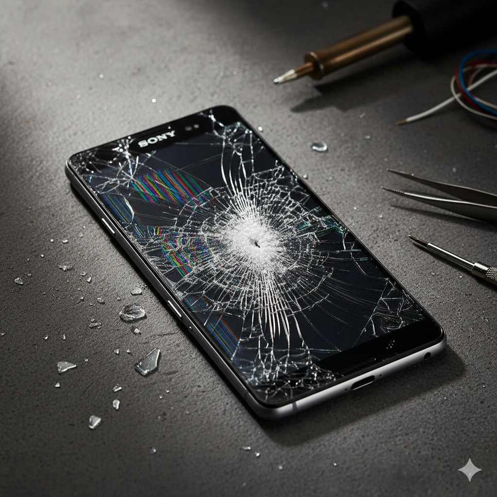 Xperia 8の画面割れ・表示不良は要注意｜スマートクールイオンモール北戸田店で画面交換対応