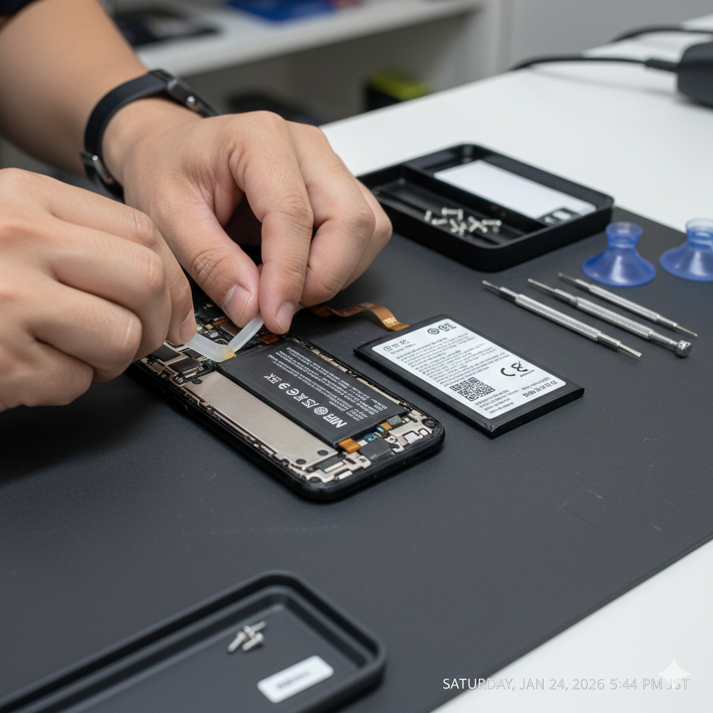 iPhoneのバッテリー交換ならスマートクールイオンモール北戸田店へ🔋✨