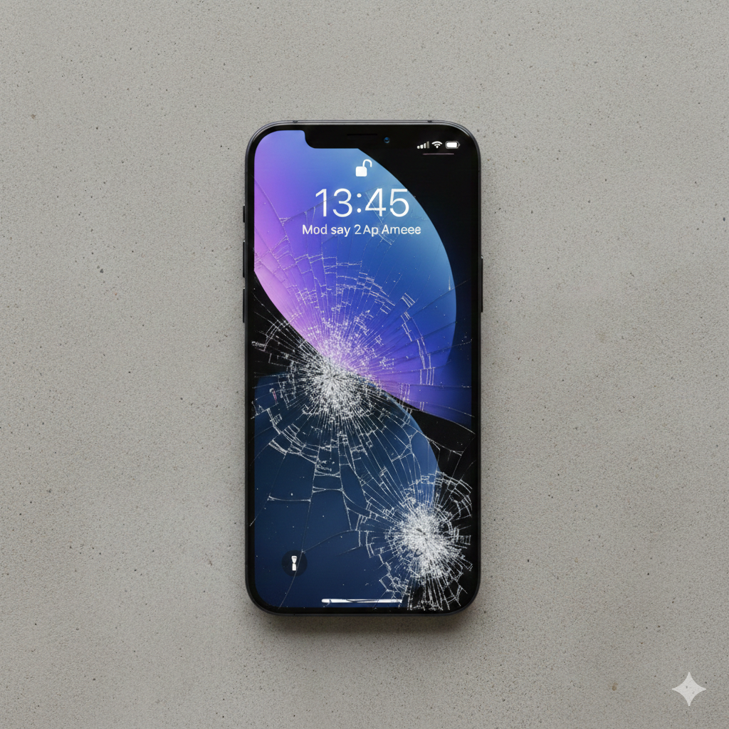 うっかり落として画面がバキバキに…！画面交換でピカピカ復活✨