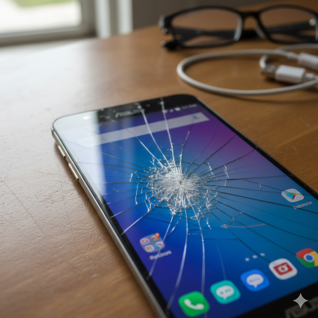 ZenFone 8 Flip 画面割れ・カメラ不良修理｜表示トラブルもデータそのままで改善が期待できます