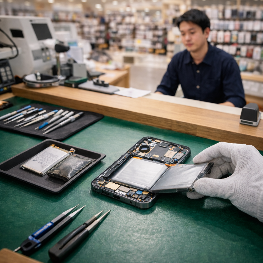 Galaxy S22のバッテリー交換修理｜電池の減りが早い・突然電源が落ちる症状は要注意