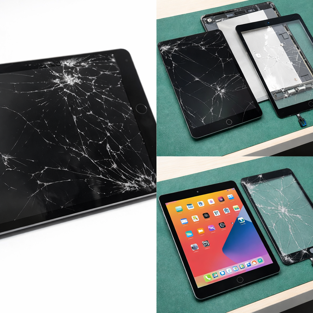 iPad第7世代の画面交換修理｜画面割れもパーツ交換で改善可能です